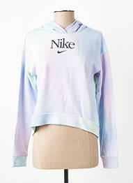 Hanorac cu glugă croială dreaptă mâneci lungi albastru NIKE fată