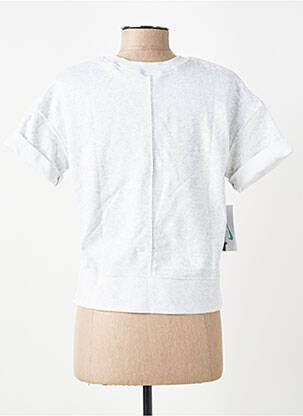 Tricou croială dreaptă mâneci scurte gri NIKE fată