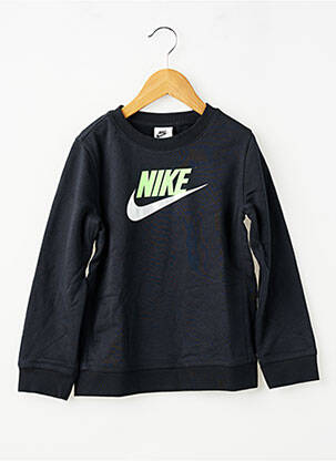 Hanorac serigrafie mâneci lungi negru NIKE copil