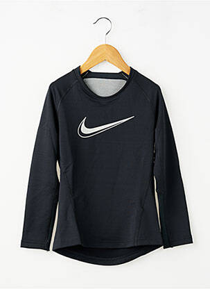 Tricou mâneci lungi mâneci lungi negru NIKE băiat