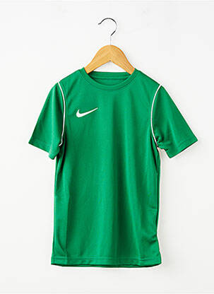 Tricou sport fotbal mâneci scurte verde NIKE băiat
