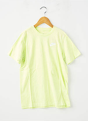 Tricou croială dreaptă mâneci scurte verde NIKE băiat