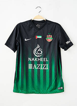 Tricou serigrafie flockată mâneci scurte negru NIKE copil