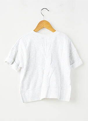 Tricou croială dreaptă mâneci scurte gri NIKE fată
