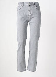 Blugi cu croială slim elasticitate talie înaltă gri REIKO femeie