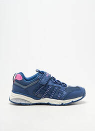 Adidași țesătură satinată vârf rotund albastru GEOX fată