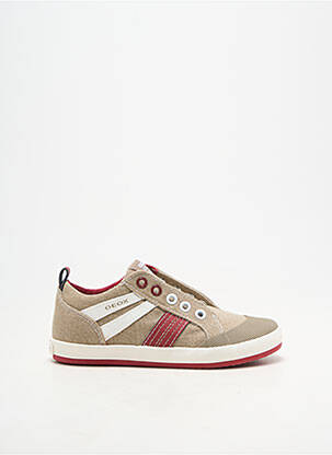 Slip-on-uri vârf rotund vârf rotund bej GEOX băiat
