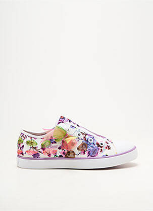 Adidași închidere cu șireturi vârf rotund violet GEOX fată