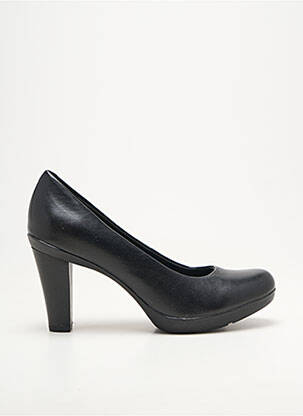 Pantofi cu toc țesătură satinată toc de 7 la 9 cm negru GEOX femeie