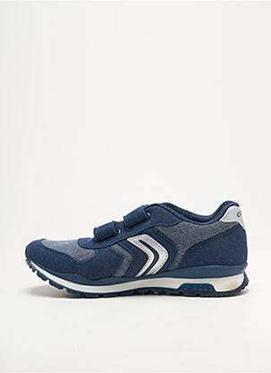 Adidași țesătură satinată vârf rotund albastru GEOX băiat