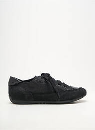 Adidași țesătură satinată toc plat până la 3 cm negru GEOX femeie