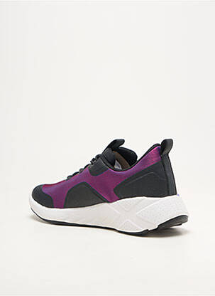 Adidași țesătură satinată vârf rotund violet GEOX fată