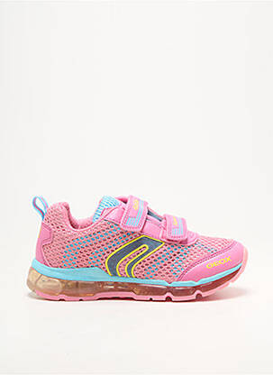 Adidași închidere cu arici vârf rotund roz GEOX fată