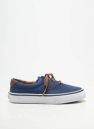 Adidași închidere cu șireturi vârf rotund albastru VANS băiat