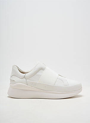 Slip-on-uri vârf rotund toc de 4 la 6 cm alb UGG femeie