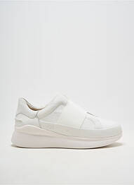 Slip-on-uri vârf rotund toc de 4 la 6 cm alb UGG femeie