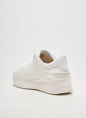Slip-on-uri vârf rotund toc de 4 la 6 cm alb UGG femeie