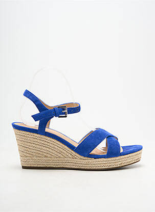 Espadrile închidere cu buclă(e) toc de 7 la 9 cm albastru GEOX femeie