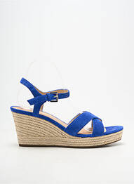 Espadrile închidere cu buclă(e) toc de 7 la 9 cm albastru GEOX femeie
