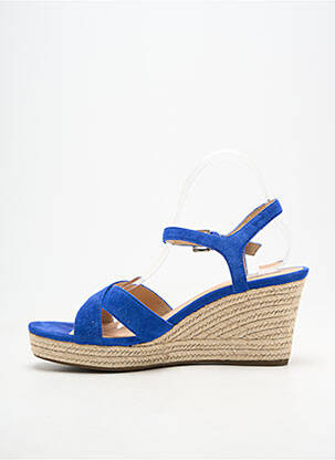 Espadrile închidere cu buclă(e) toc de 7 la 9 cm albastru GEOX femeie
