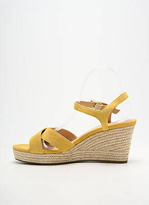 Espadrile închidere cu buclă(e) toc de 7 la 9 cm galben GEOX femeie