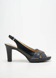 Sandale/pantofi decupați toc cui. toc de 7 la 9 cm negru GEOX femeie