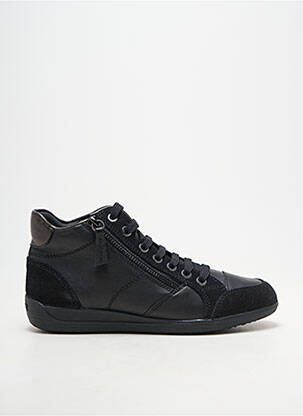 Adidași închidere cu fermoar și șireturi toc plat până la 3 cm negru GEOX femeie