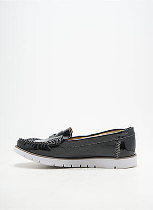 Mocasini material neted toc plat până la 3 cm negru GEOX femeie
