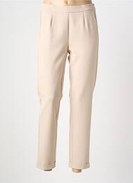 Pantalon slim talie elastică mărime normală bej FRANK WALDER femeie