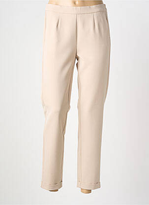 Pantalon slim talie elastică mărime normală bej FRANK WALDER femeie