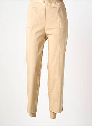 Pantalon 7/8 țesătură poplin mărime normală bej FRANK WALDER femeie