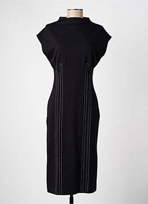 Rochie midi mâneci scurte mâneci scurte negru ESCORPION femeie