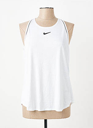 Maiou croială dreaptă fără mâneci alb NIKE femeie