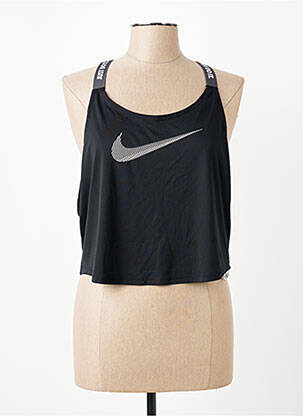 Top fără mâneci fără mâneci negru NIKE femeie