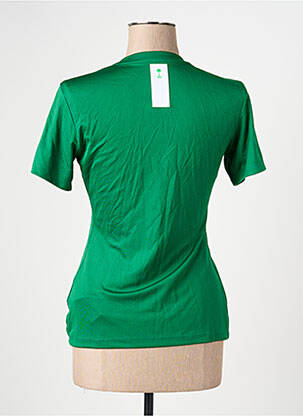 Tricou croială cambrată mâneci scurte verde NIKE femeie