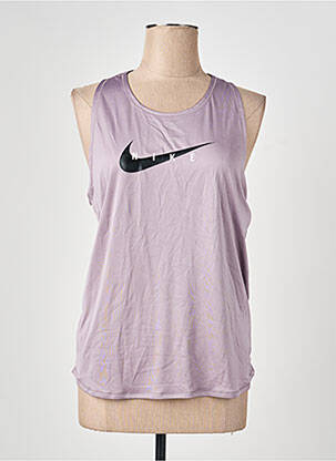 Maiou serigrafie flockată fără mâneci violet NIKE femeie