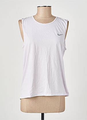 Maiou serigrafie flockată fără mâneci alb NIKE femeie