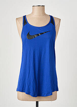Maiou serigrafie flockată fără mâneci albastru NIKE femeie