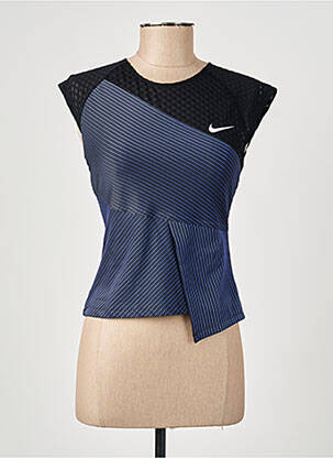 Tricou elasticitate mâneci scurte negru NIKE femeie