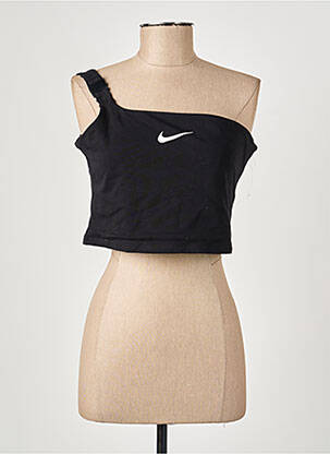 Top elasticitate fără mâneci negru NIKE femeie