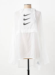 Jachetă vânt buzunare cu glugă alb NIKE femeie