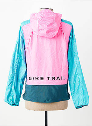 Jachetă vânt mâneci lungi cu glugă roz NIKE femeie