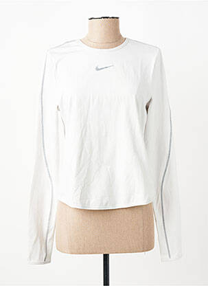 Tricou mâneci lungi mâneci lungi bej NIKE femeie
