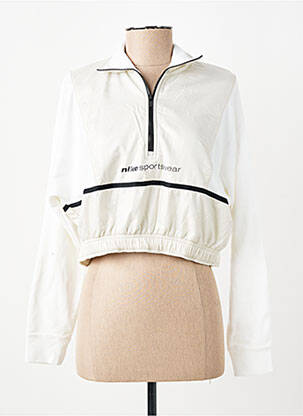 Hanorac elasticitate mâneci lungi bej NIKE femeie