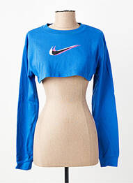 Hanorac elasticitate mâneci lungi albastru NIKE femeie