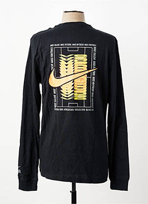 Tricou croială cambrată mâneci lungi negru NIKE bărbat