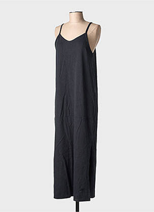 Rochie lungă croială cambrată bretele subțiri negru NIKE femeie