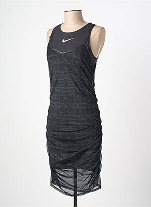 Rochie midi fără mâneci fără mâneci negru NIKE femeie