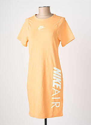 Rochie scurtă mâneci scurte mâneci scurte portocalie NIKE femeie