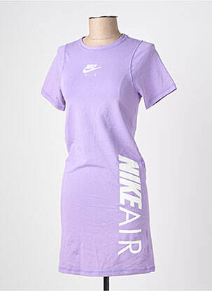 Rochie scurtă mâneci scurte mâneci scurte violet NIKE femeie